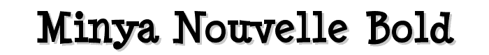 Minya Nouvelle Bold font